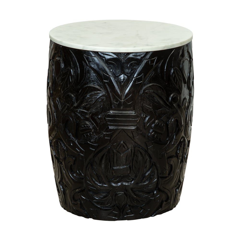 Pomegranates Side Table in Black