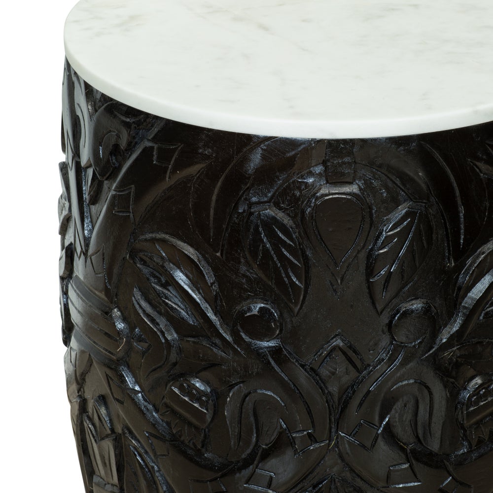 Pomegranates Side Table in Black