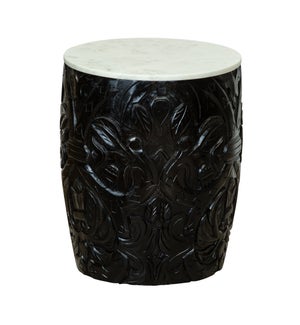 Pomegranates Side Table in Black