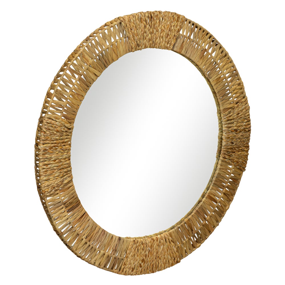 Folha Round Mirror in Natural