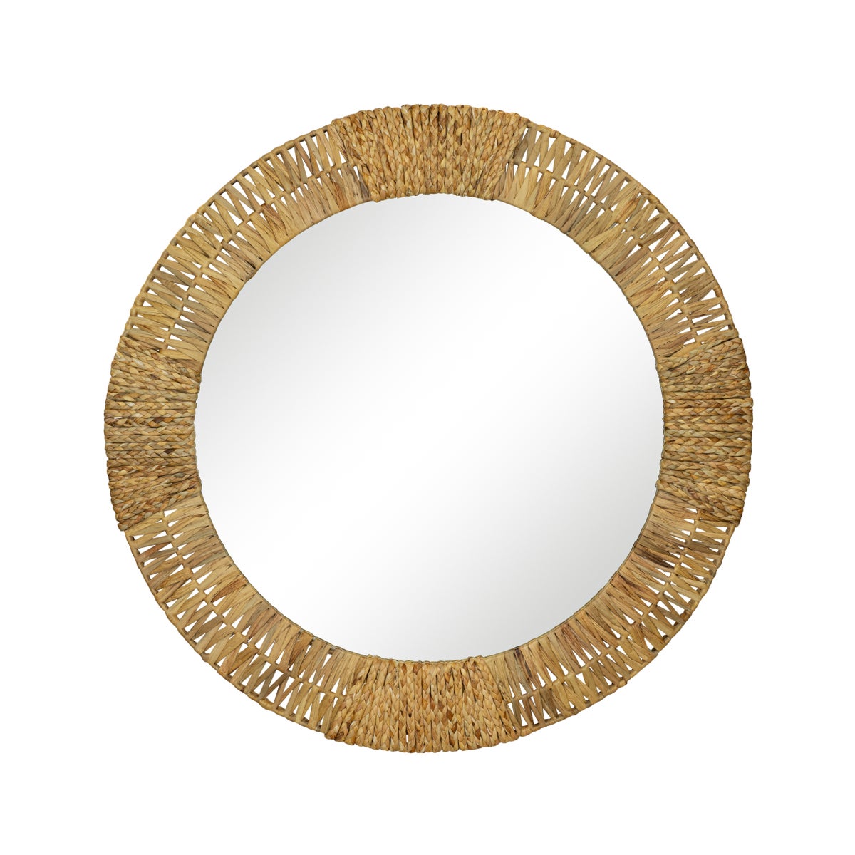 Folha Round Mirror in Natural