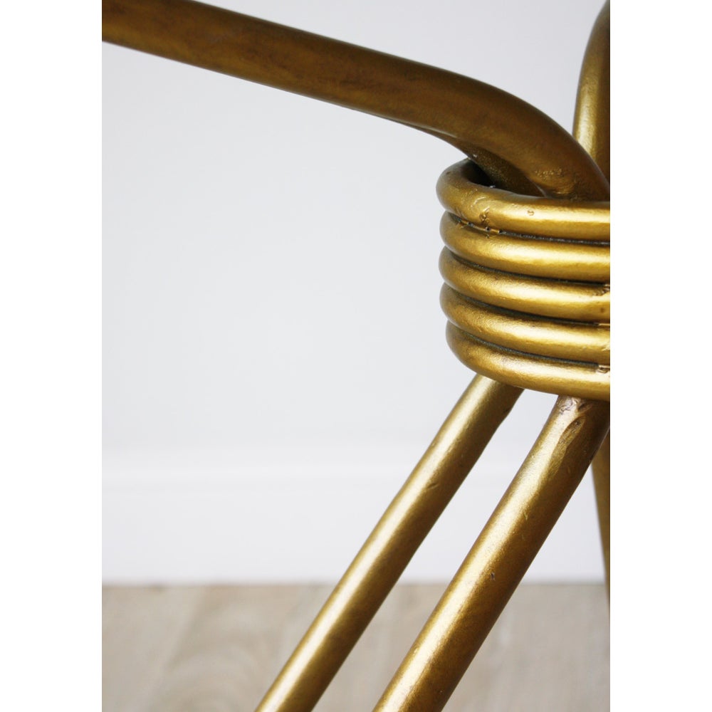 Hairpin Dining Table Base in Gold