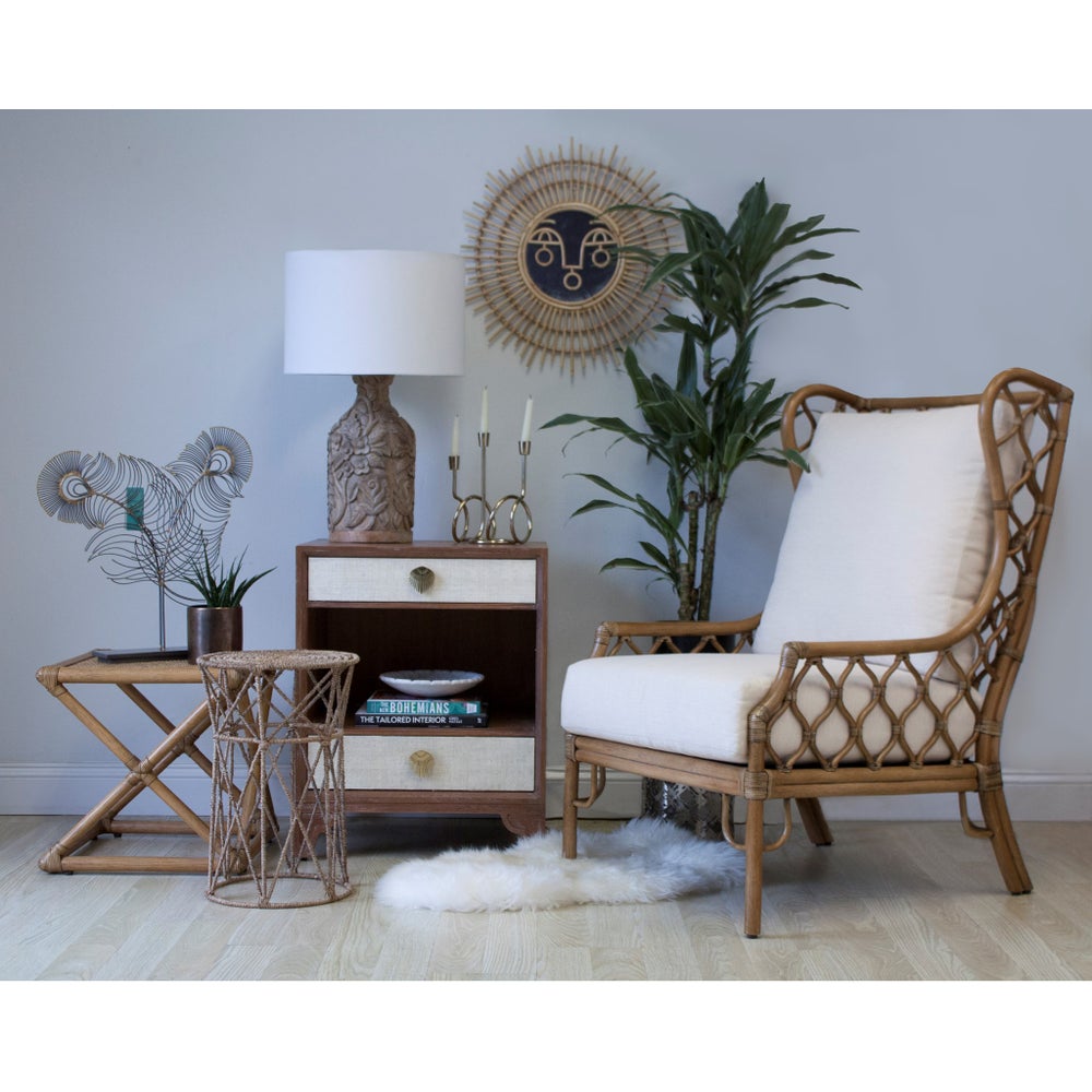 Jute Buoy Side Table in Natural