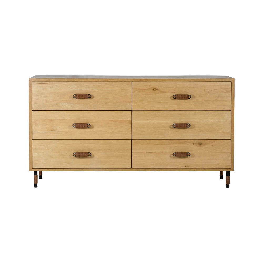 Alameda 6-Drawer Dresser in Natural