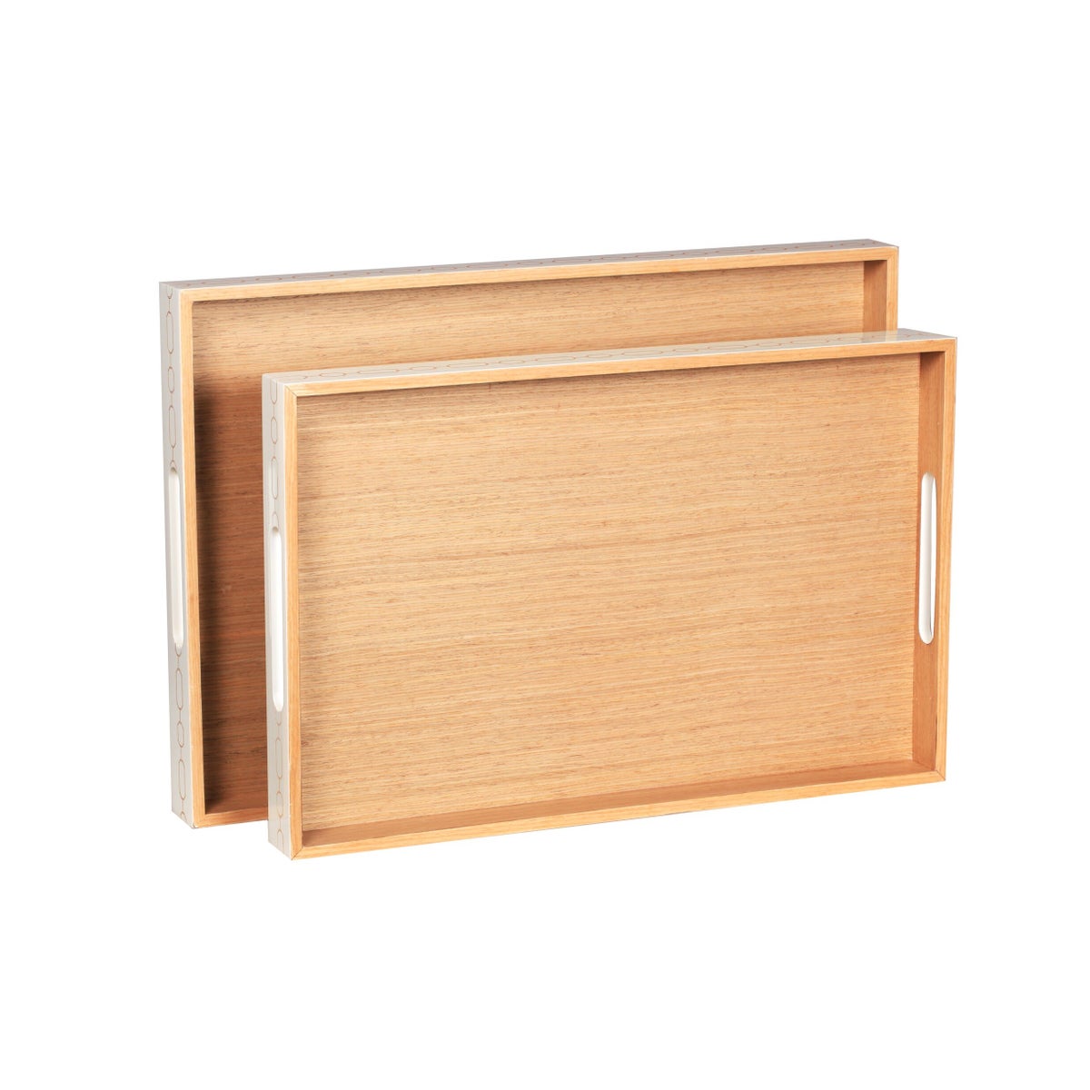 Norma Rectangular Nesting Trays (2) in White