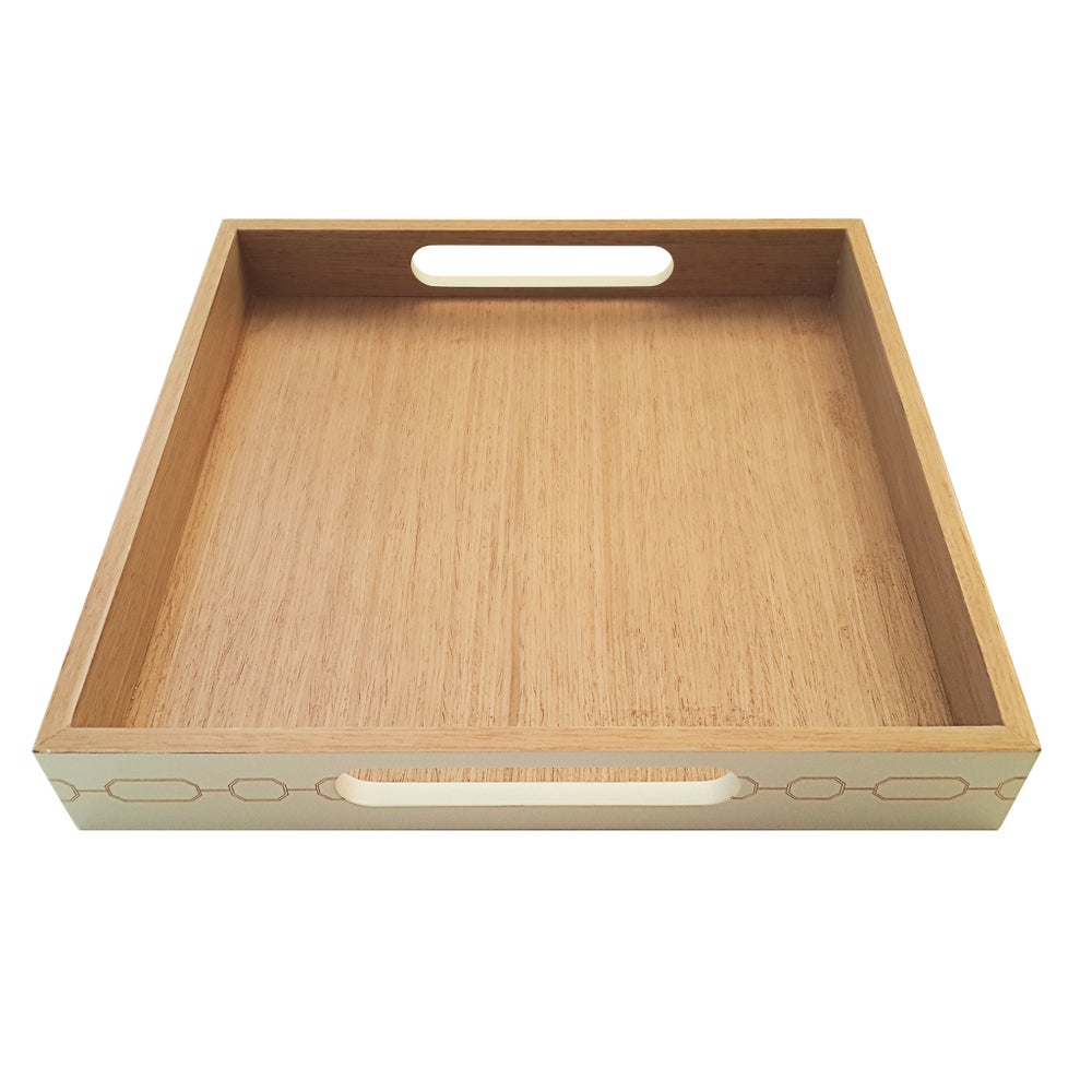 Norma Square Nesting Trays (2) in White
