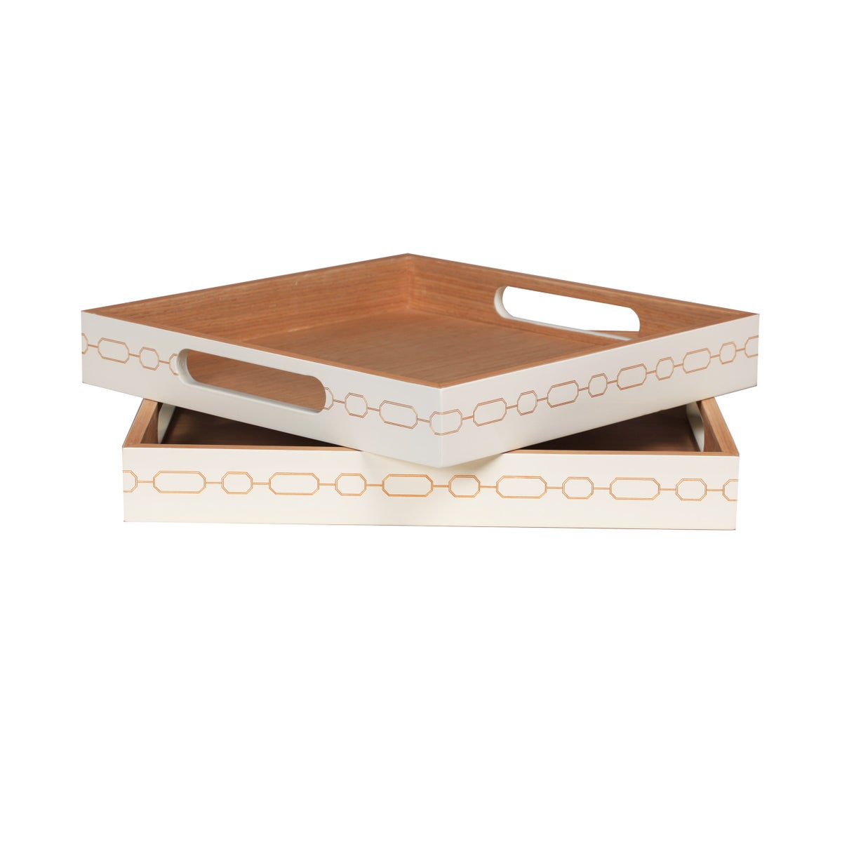 Norma Square Nesting Trays (2) in White