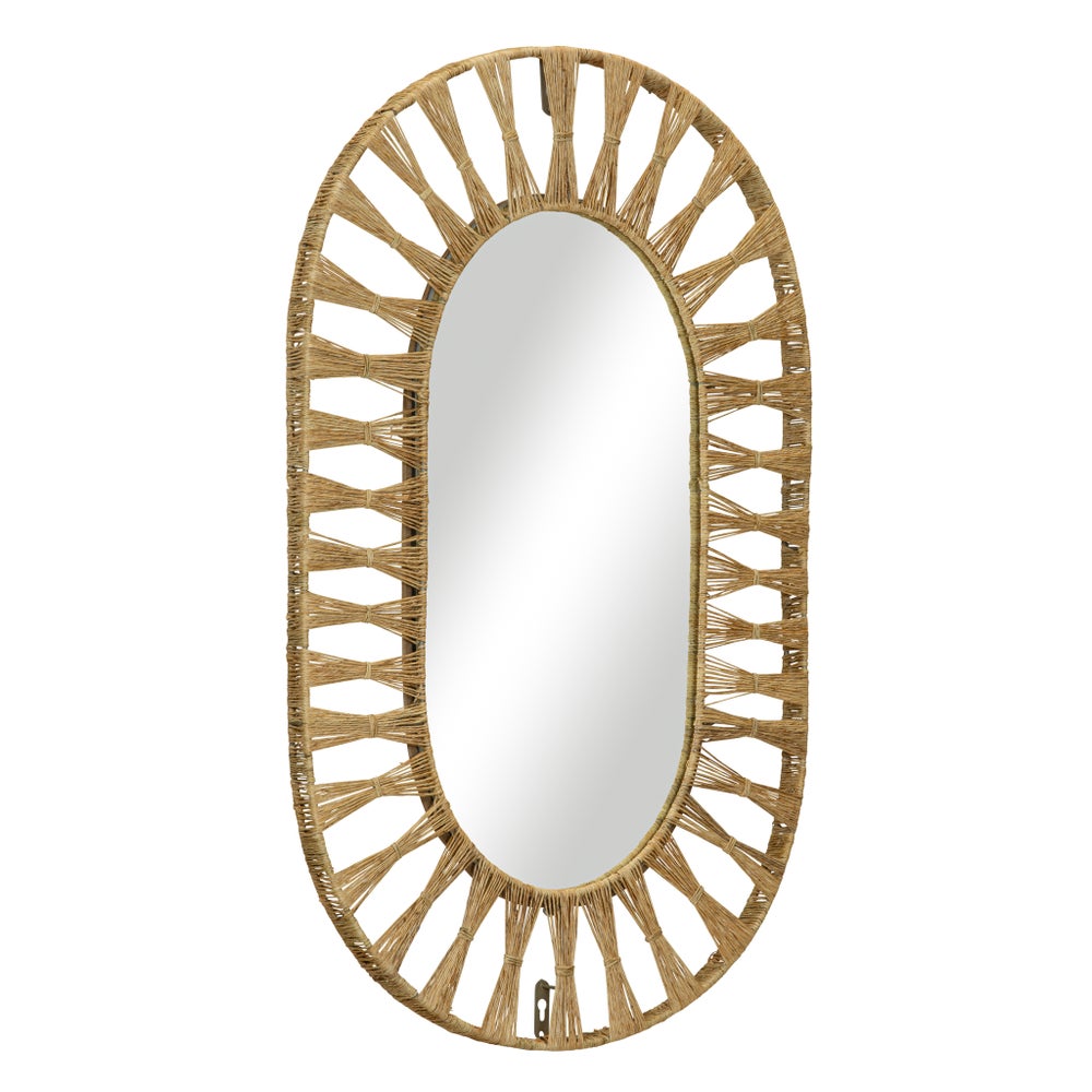 Ojai Oval Mirror in Natural