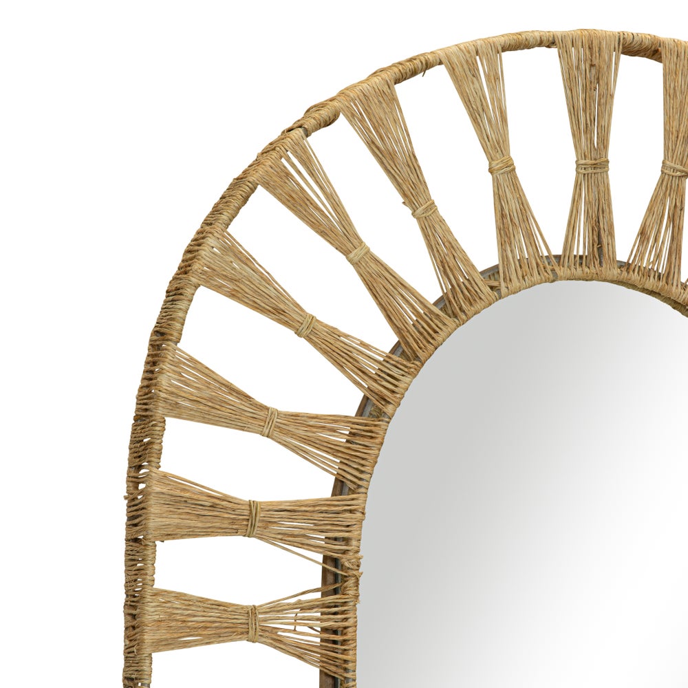 Ojai Oval Mirror in Natural
