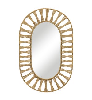 Ojai Oval Mirror in Natural