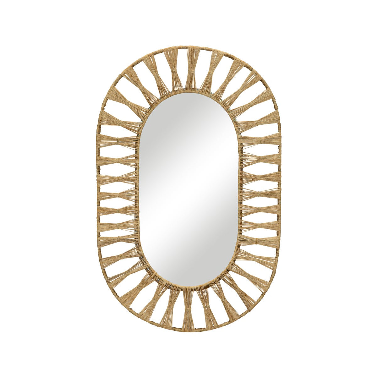 Ojai Oval Mirror in Natural