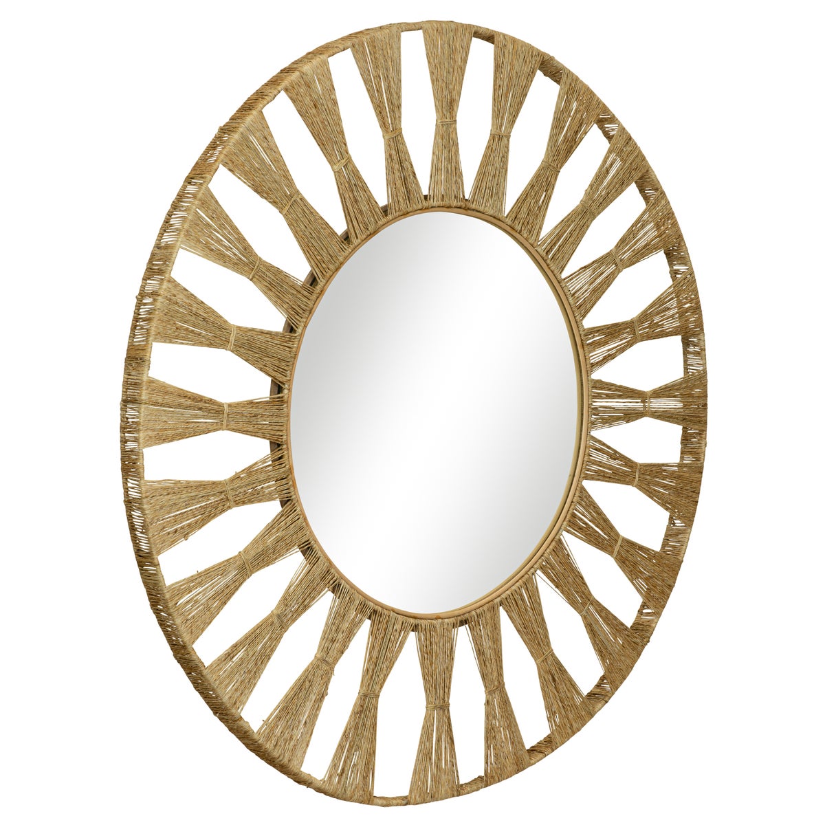 Ojai Round Mirror in Natural