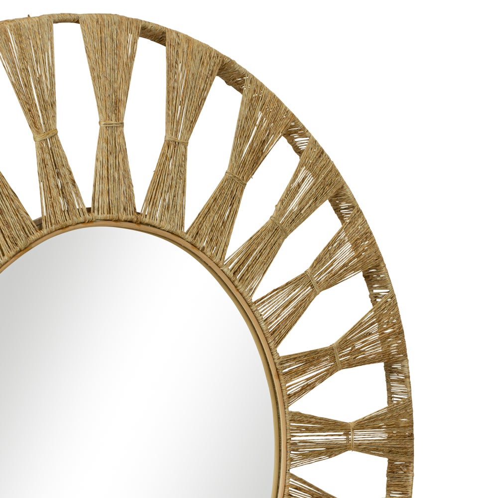 Ojai Round Mirror in Natural
