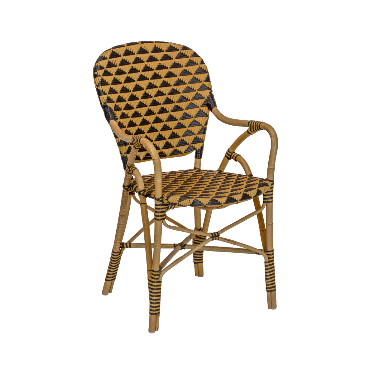 Pinnacles Arm Chair in Natural/Black