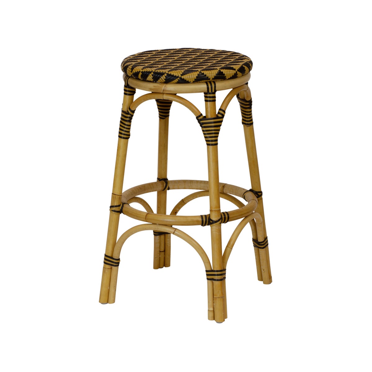 Pinnacles Bar Stool in Natural/Black
