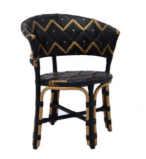 Pinnacles Occasional Chair in Black/Gold