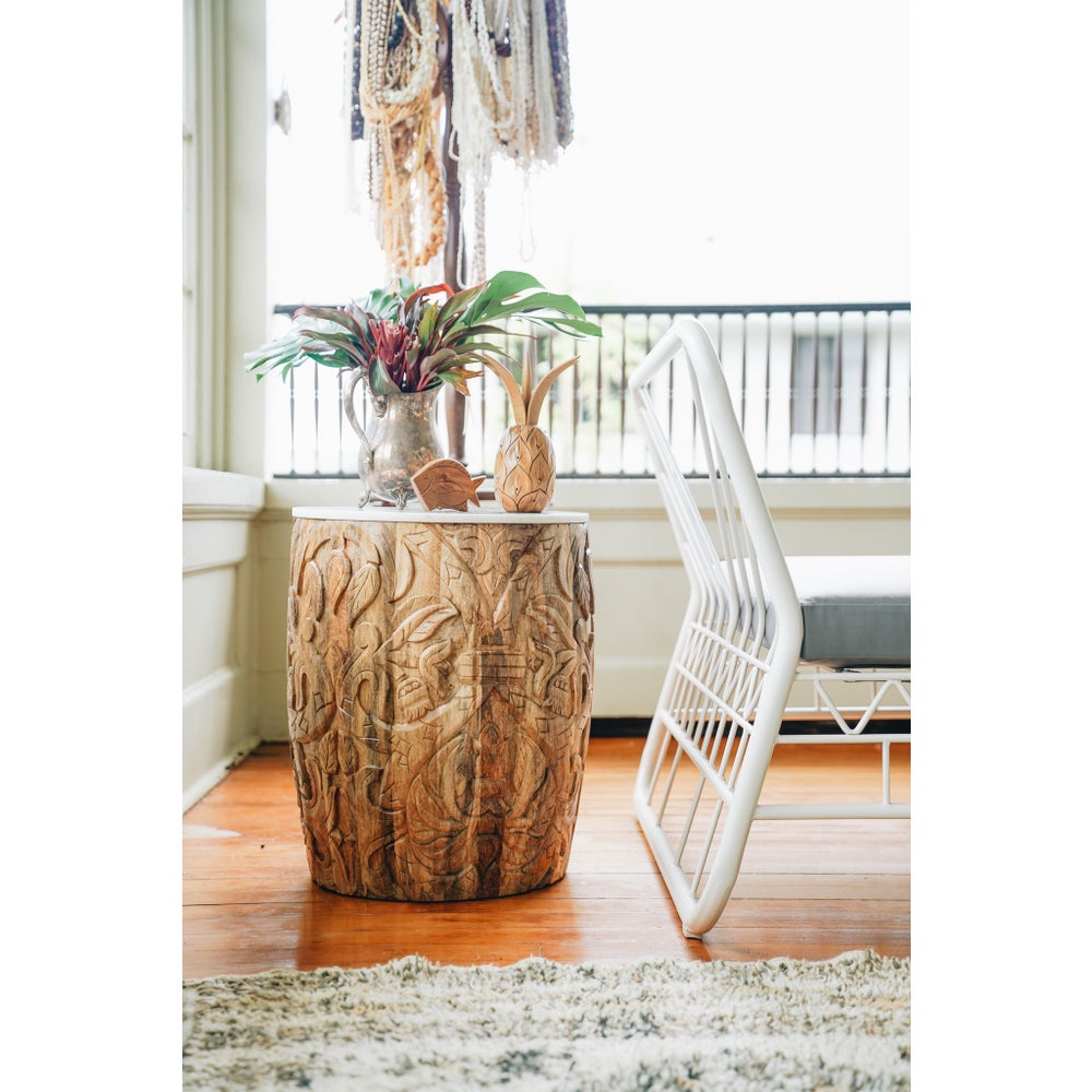 Pomegranates Side Table in Natural