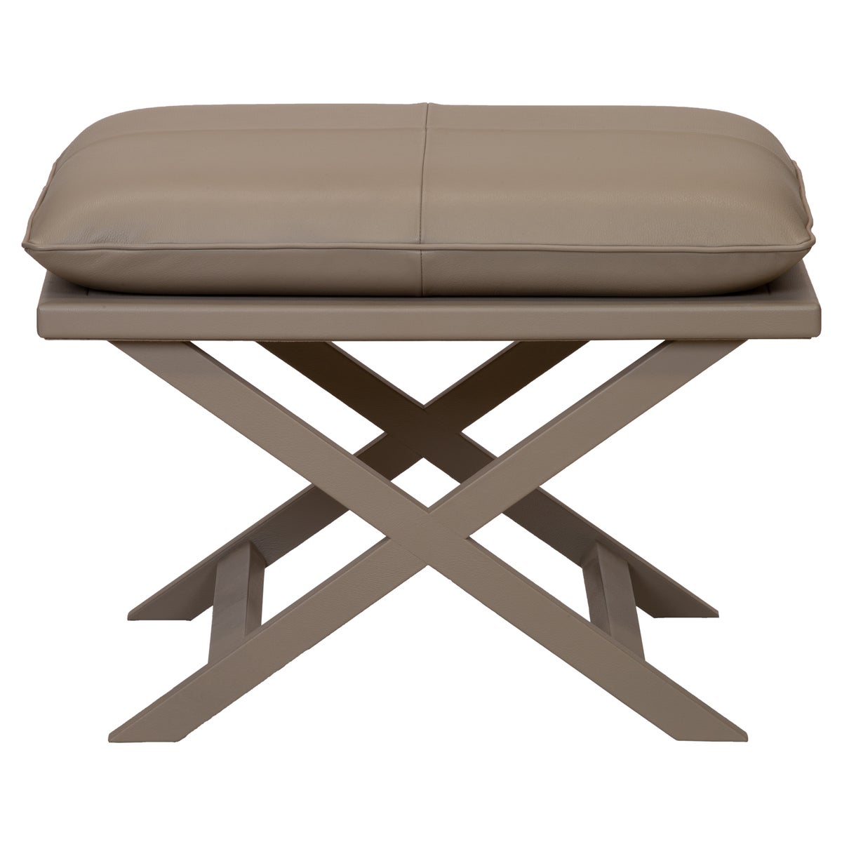 Sonoma Leather Stool in Grey