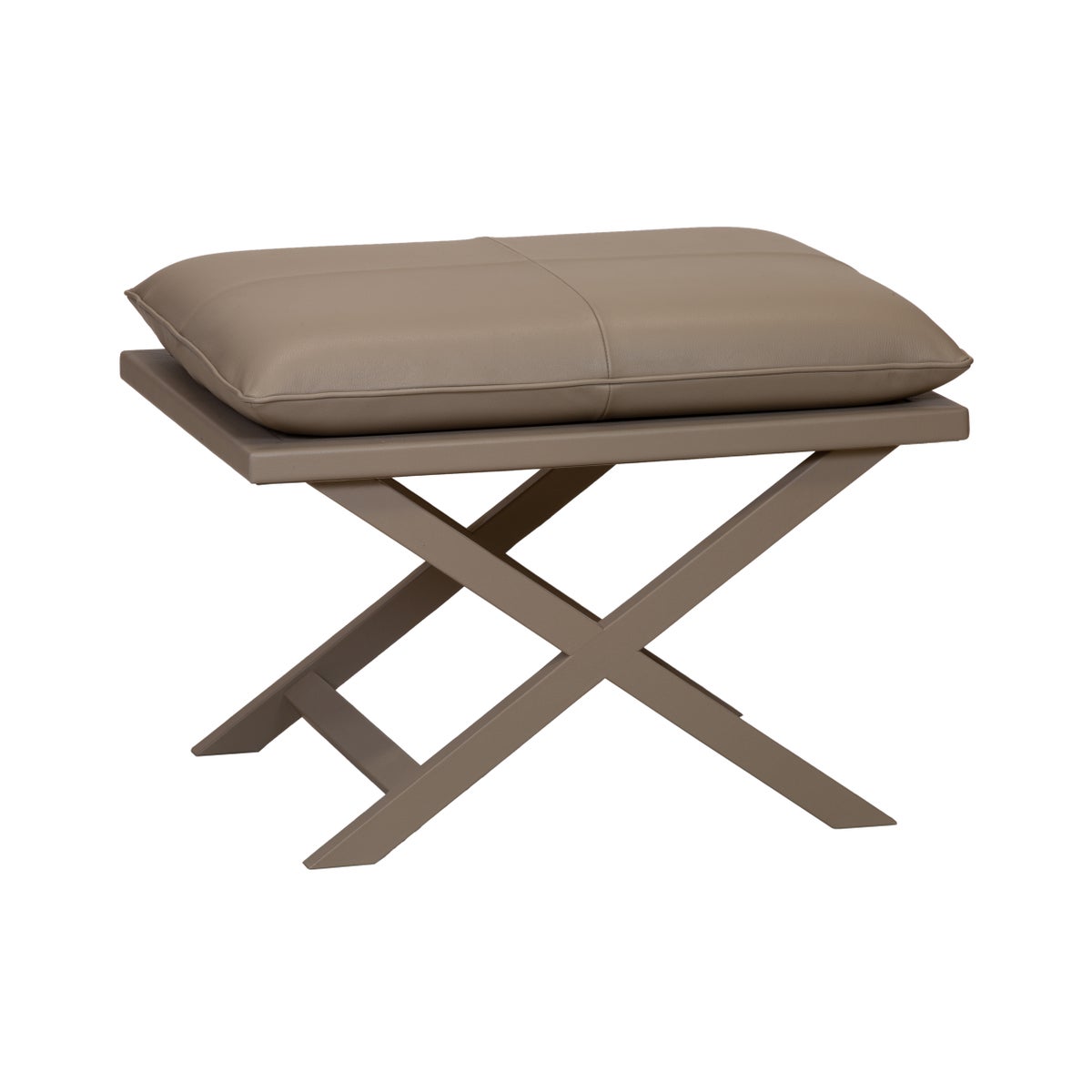 Sonoma Leather Stool in Grey