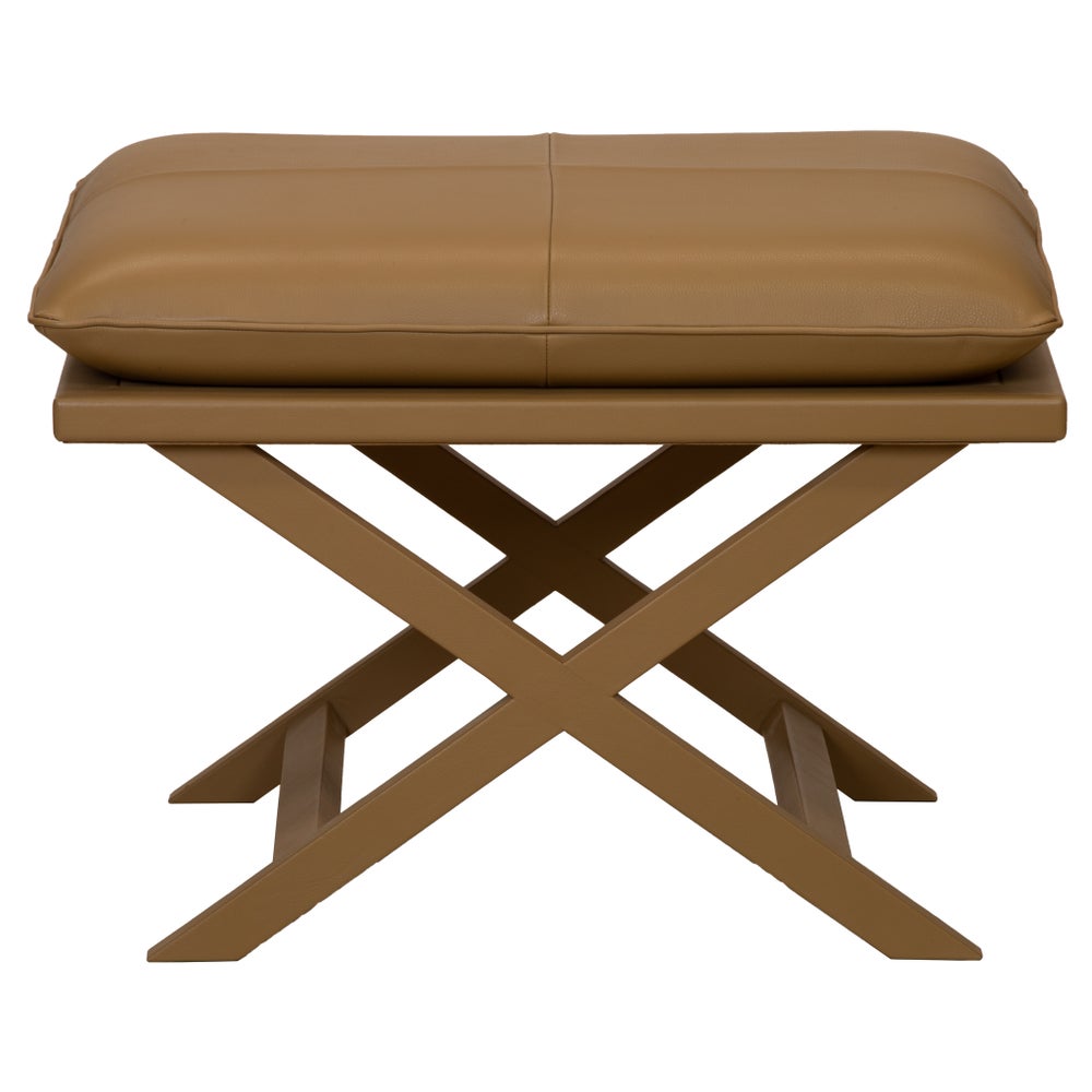 Sonoma Leather Stool in Natural