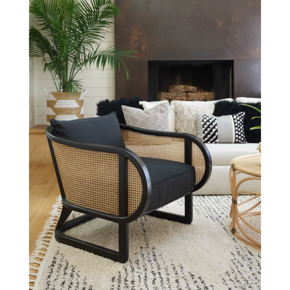 Stockholm Lounge Chair in Black