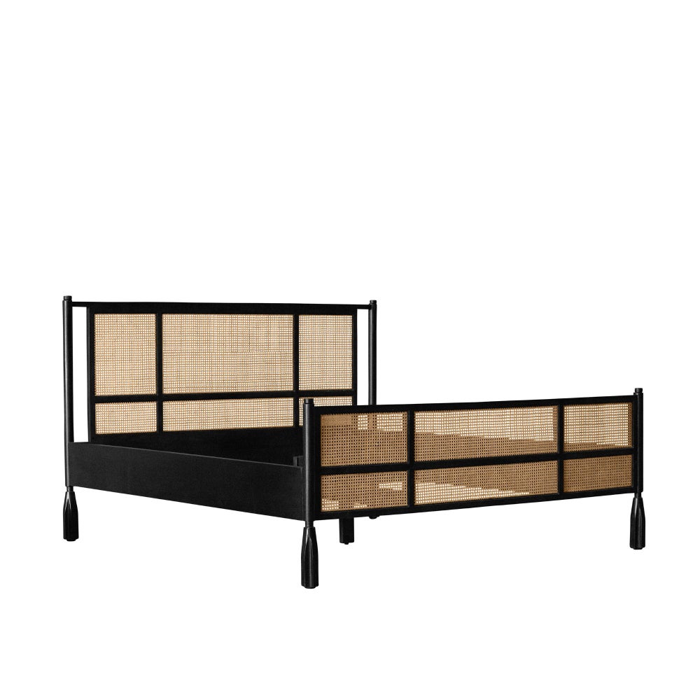 Stockholm Queen Bed in Black