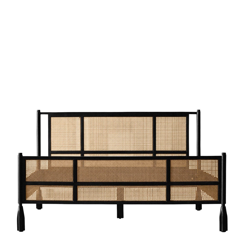 Stockholm Queen Bed in Black