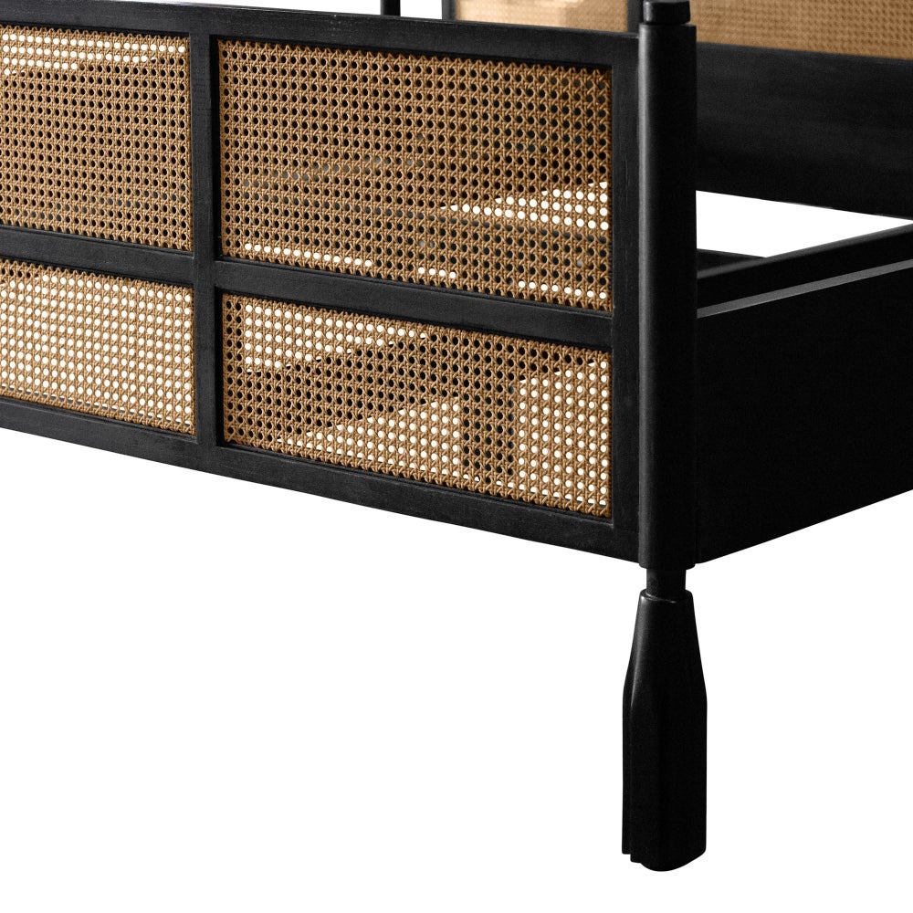 Stockholm Queen Bed in Black