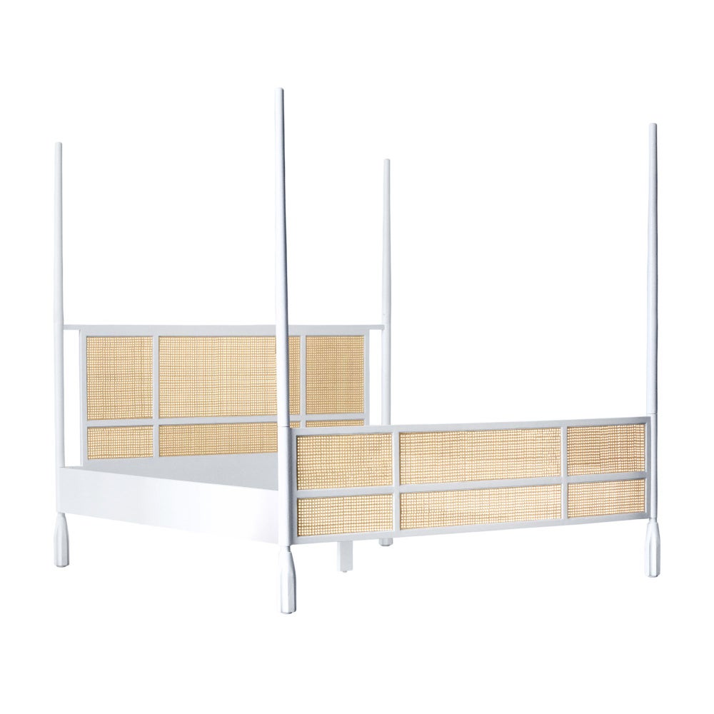 Stockholm King Bed in White