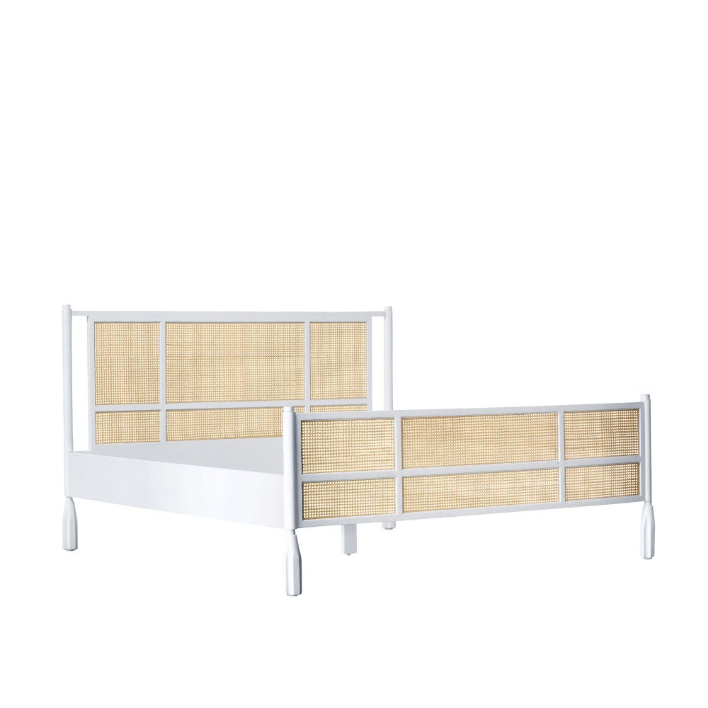 Stockholm King Bed in White