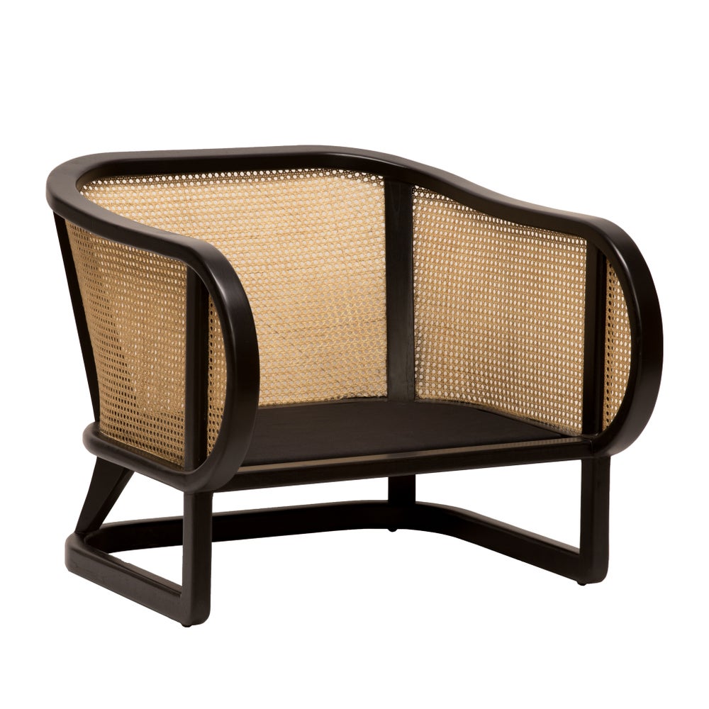 Stockholm Lounge Chair in Black