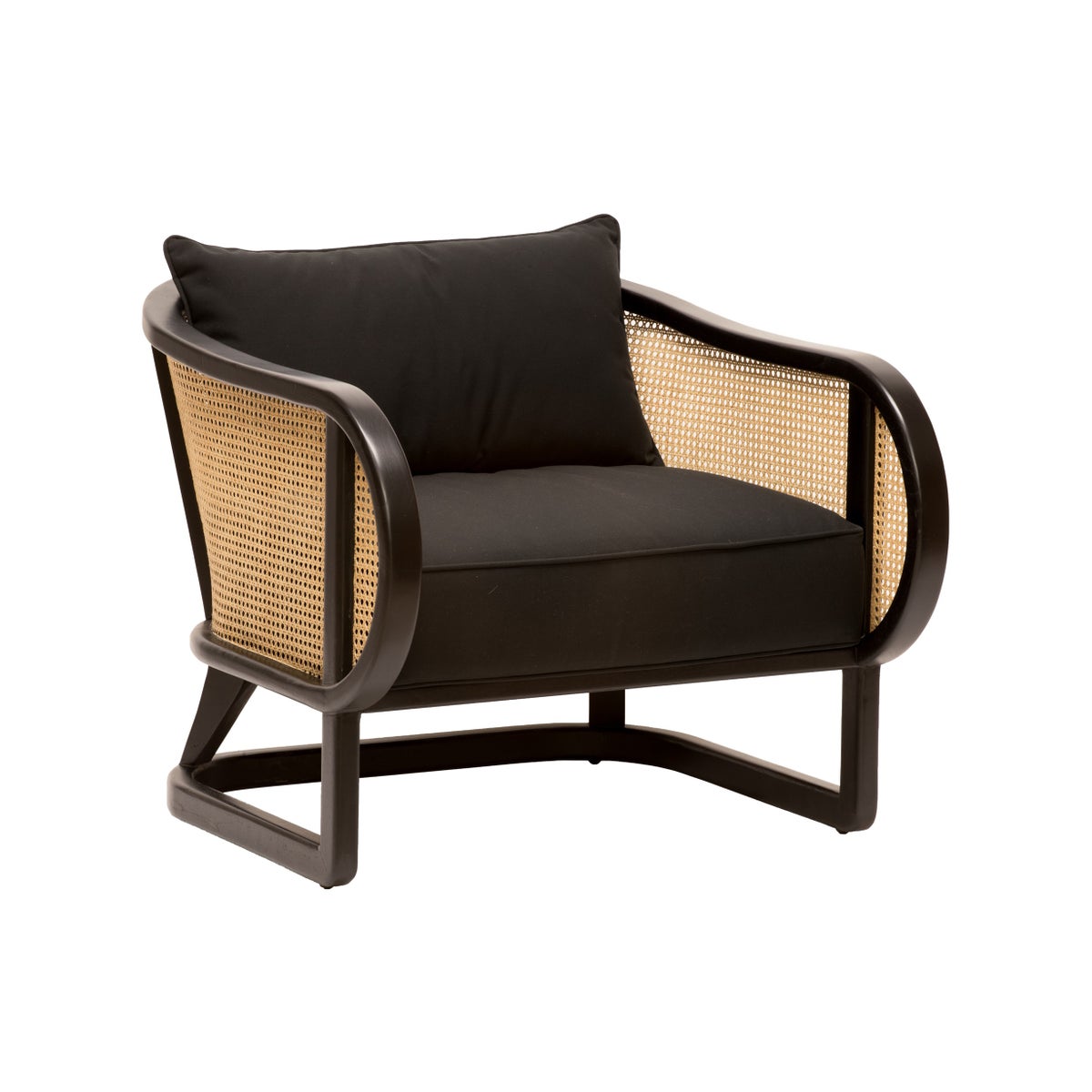 Stockholm Lounge Chair in Black
