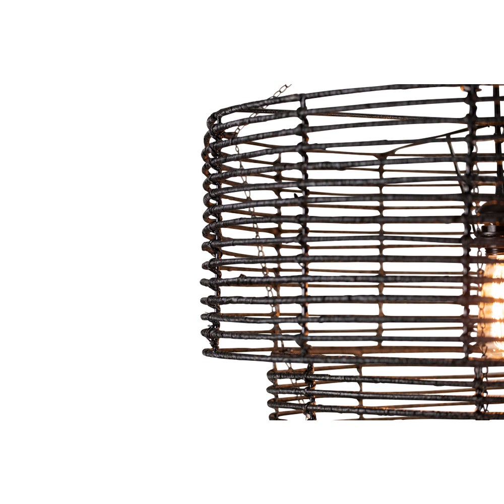 3 Tier Chandelier in Black