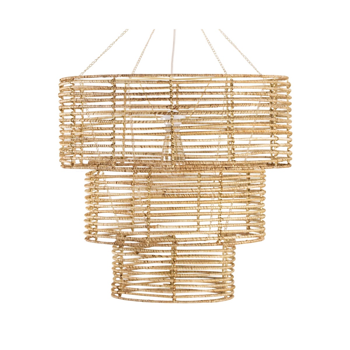 3 Tier Chandelier in Natural