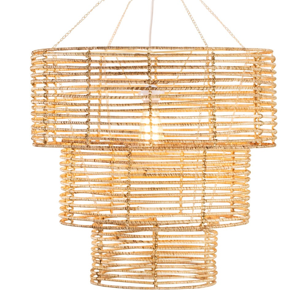 3 Tier Chandelier in Natural
