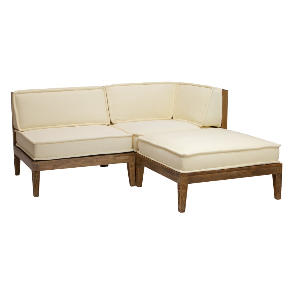 Thistle Ottoman in Natural