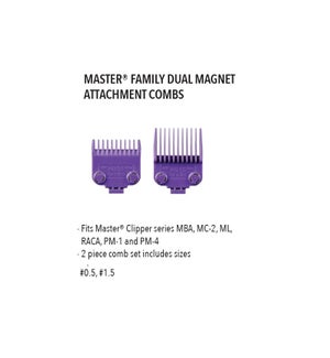ANDIS MASTER DUAL MAGNET ATTACHMENT COMBS MA'20