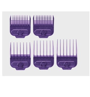 ANDIS 5PC MAGNETIC COMBS (PURPLE)