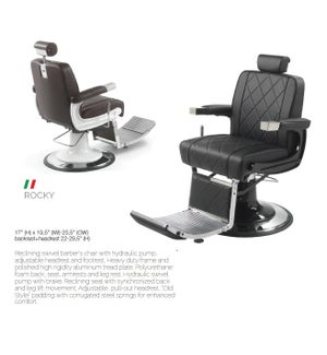 BE ROCKY BARBER CHAIR BLACK