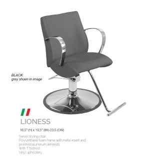 BE LIONESS SWIVEL STYLING CHAIR BLACK