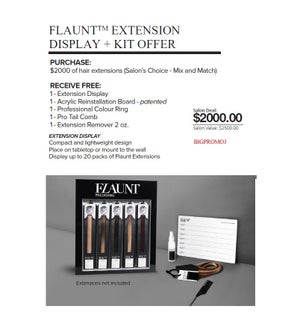 PM FLAUNT FREE DISPLAY KIT W/PURCHASE OF $2000 OF EXTENSIONS
