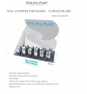 DA SILKLINE NAIL CLIPPER-HAND DISPLAY OF 24