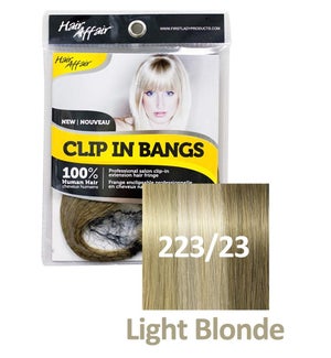 FIRST LADY HAIR AFFAIR CLIP IN BANGS #223/23 LIGHT BLONDE