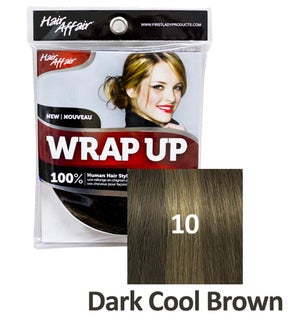 FIRST LADY HAIR AFFAIR WRAP UP #10 DARK COOL BROWN