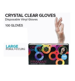 FRAM CRYSTAL CLEAR GLOVES - LARGE (100)