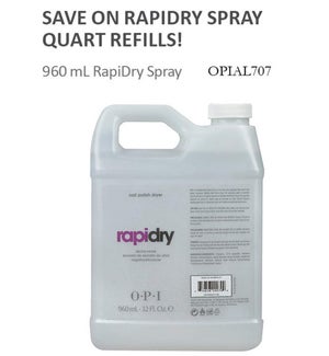 OPI RAPIDRY - SPRAY NAIL POLISH DRYER REFILL 960ML