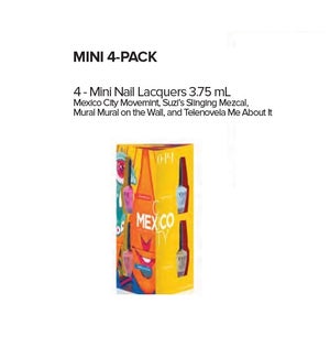 OP NL MEXICO CITY MINI NAIL LACQUER 4-PACK