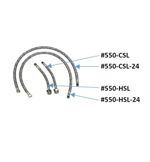 (22) TAKARA COLD SUPPLY LINE 24" (#550 FAUCET)