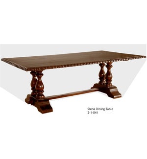 84" Siena Dining Table