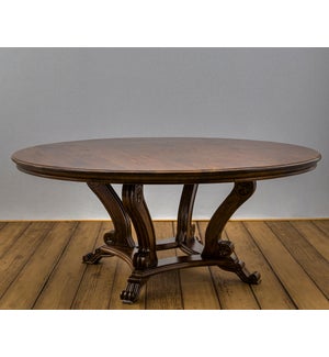 72" Round Crown Dining Table